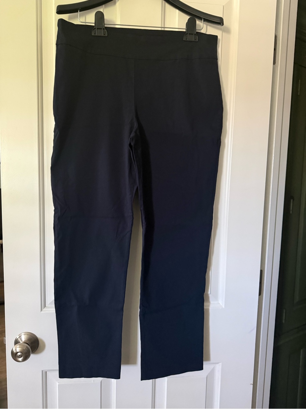Dana Buchman Navy Straight-Leg Pants